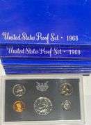 Two Each 1968-1972 US Proof Sets