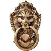 Victorian Brass Lion Head Door Knocker