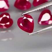 Premium 2.82ct set of Pigeons blood red Burmese Rubies! Heated only!