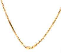 Popular 14K YG Popcorn Link 18" Necklace