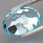 Absolutely stunning 7.70ct 14x10mm vibrant Swiss blue Topaz
