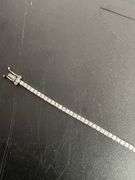 CERTIFIED BRAND NEW 14K WHITE GOLD DIAMOND TENNIS BRACELET
