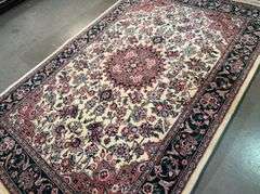 Superb Silk&Wool Tabriz Rug 4x6