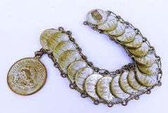 Vintage Mexican Coin Bracelet