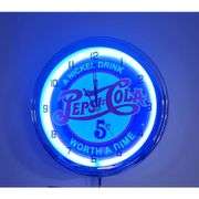 Pepsi-Cola Neon Clock