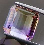 Simply fantastic! 8.64ct custom cut Bolivian Ametrine! Untreated!