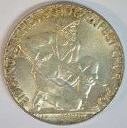 Superb Gem BU Swiss 1949 Silver Medal Shooting Fest Graubunden