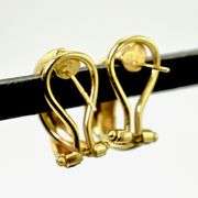 Sweet 14K Diamond Omega-Back Earrings