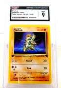 Pokémon 2000 Machop 1st Edition Card, 9 Mint