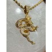 Dragon Pendant 18K Gold-Plated Necklace