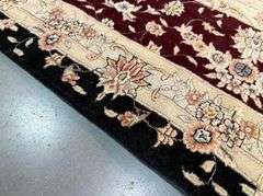 Magnificent Silk &Wool Tabriz Rug 9.6x14