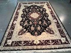 Magnificent Silk &Wool Tabriz Rug 9.6x14