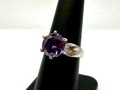 Amazing 3.5 Ct Vs1 Russian Color Change Lab Simulated Alexandrite Ring