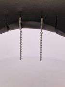 CERTIFIED 14K WHITE GOLD DIAMOND EARRINGS