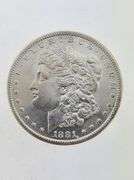 1881-S Morgan Silver Dollar, UNC