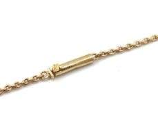 10kt Yellow gold black star sapphire cab and ruby necklace