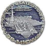 USS Midway CV-41 Aircraft Carrier Collectible Token