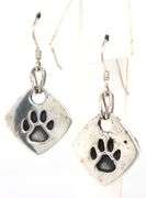 925 Sterling silver Puppy print earrings