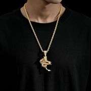 Dragon Pendant 18K Gold-Plated Necklace