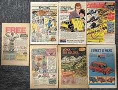 Vintage Comic Book & Comic Page Lot – Marvel/DC Bronze Age (Invaders #19, Superman Action, Iron Fist