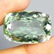 Brilliant 18.18ct natural platinum green Amethyst