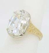 Certified Rare 5.51CT Antique Cushion Cut Diamond Ring