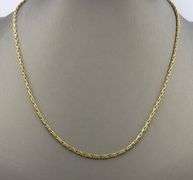 Practical 18K YG Wheat Link Necklace