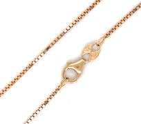 Useful 14K YG 24" Box Link Necklace