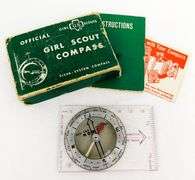Vintage Girl Scout Compass with Box