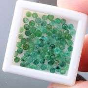 3.78 carats of real round cut Colombian Emeralds!