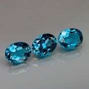 Highly sought after 7.18ct London blue Topaz set with vivid color!