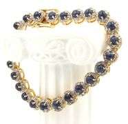 Breathtaking Brand New European 12.45CTW Round Cabochon-Cut Star Blue Sapphire & 4.09CTW Diamond Bra