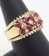 Ruby & Diamond Cocktail Ring