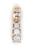 10kt Yellow gold diamond pendant