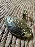 10k Yellow Gold Football Pendant