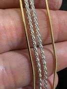 Sterling Silver Italian 925 Layered 4 Piece Chain Set 20", 22", 22" adjustable, 30" adjustable