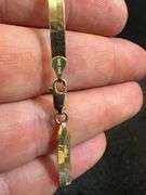 10K Yellow Gold 4mm Herringbone 7" Bracelet