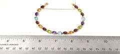 Amazing 14K Yellow Gold Multi-Gemstone Bracelet