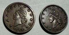 Two Patriotic CW Tokens