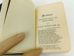 Miniature Scott's Marmion Silk Tartan Antique Book