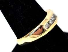 Charming 14K Yellow Gold Diamond Ring