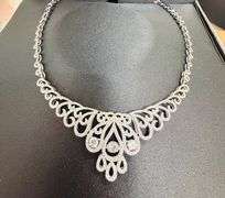 'Beautiful" platinum over 925 non tarnish Sterling silver