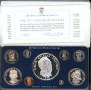 1975 Panama Silver Proof Set in Original Packaging