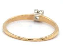 14kt Yellow gold RBC Solitaire diamond ring