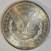 Lustrous BU 1885-S Morgan Silver Dollar. Key date. Full strike