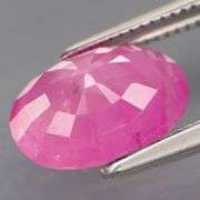 It's pink! Like, really pink! 2.76ct really pink Ruby from Mozambique!