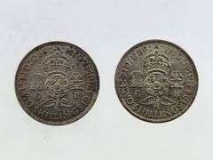 1942 & 1944 Great Britain 2 Shillings, Silver