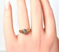 Vintage 10k Yellow Gold Diamond Ring