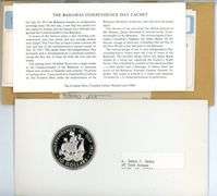 Heavy 1973 $10 Silver Bahamas Indendence Coin in Original Shipping Envelope