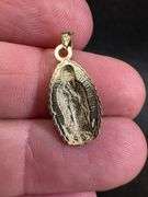 10K Yellow Gold Saint Pendant